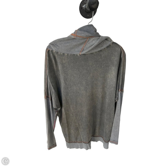 Top Long Sleeve By Kori America In Grey, Size: L