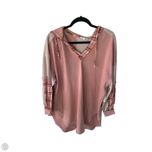 Tunic Long Sleeve By Oli & Hali In Pink, Size: L