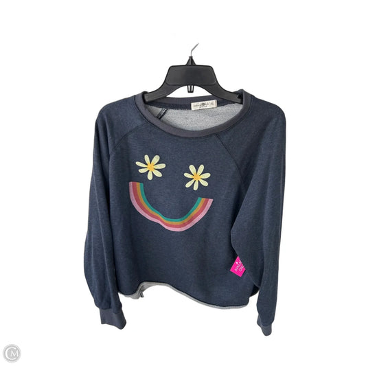 Sweatshirt Crewneck By Natural Life In Blue, Size: Xl