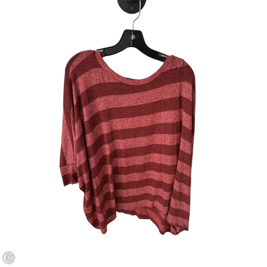 Top Short Sleeve By Cherish In Red, Size: L