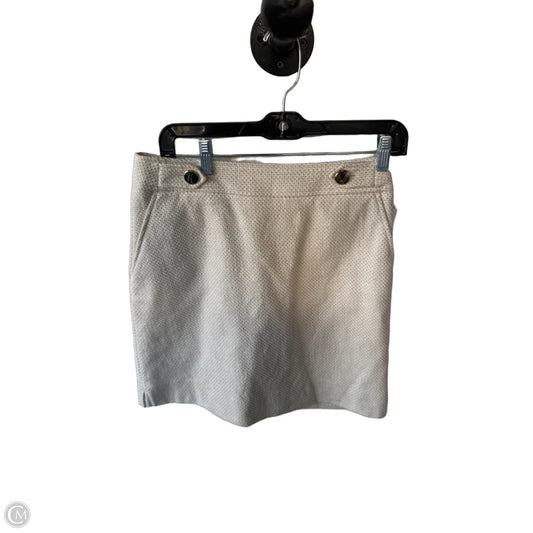 Skirt Mini & Short By Ann Taylor In Cream & Tan, Size: 4