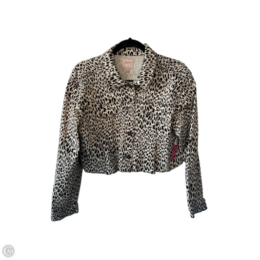 Jacket Denim By Candies In Animal Print, Size: M