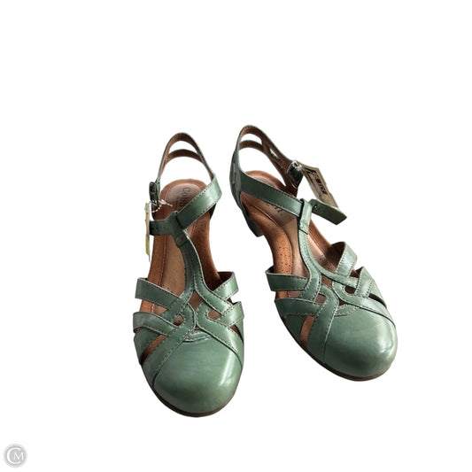 Shoes Heels Block By Cobb Hill In Green, Size: 10