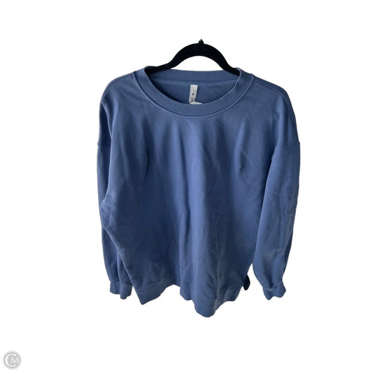 Athletic Sweatshirt Crewneck By Lululemon In Blue, Size: S