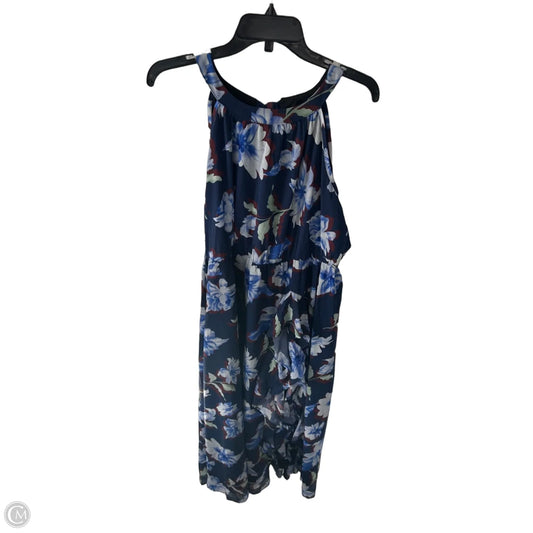 Dress Casual Maxi By Bloomchic In Blue & Red, Size: L