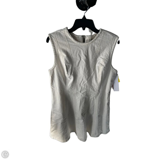 Dress Casual Short By Abercrombie And Fitch In Cream Denim, Size: L