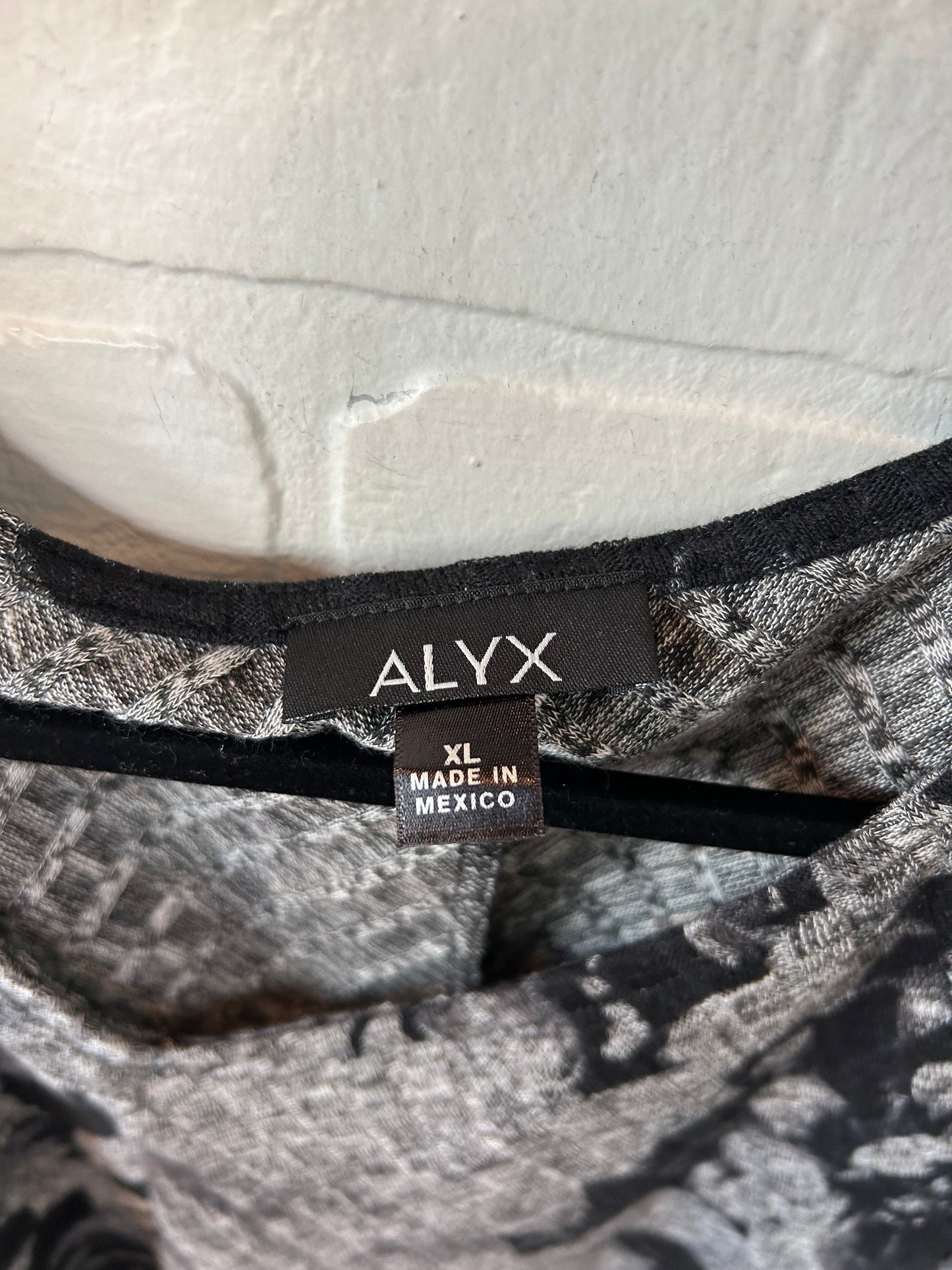 Top Long Sleeve By Alyx In Grey, Size: Xl