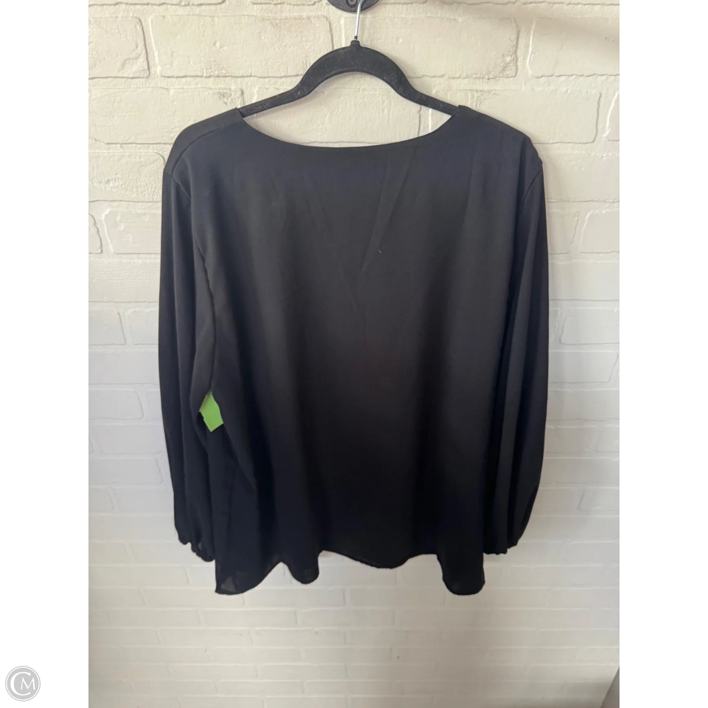 Top Long Sleeve By Clothes Mentor In Black, Size: Xl