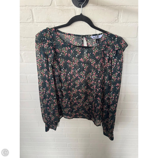 Top Long Sleeve By Clothes Mentor In Black & Blue, Size: Xl
