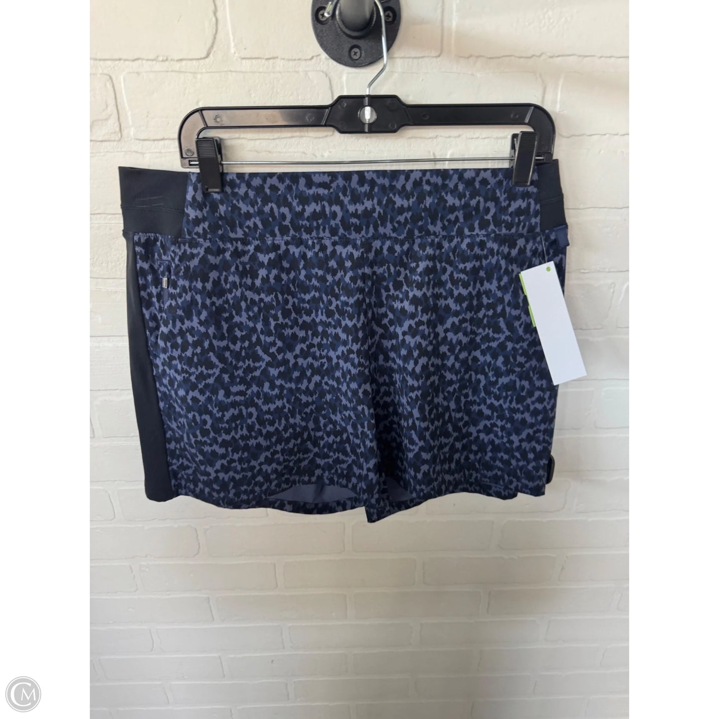 Athletic Shorts By Athleta In Black & Blue, Size: 14