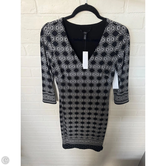 Dress Work By White House Black Market In Black & White, Size: Xs