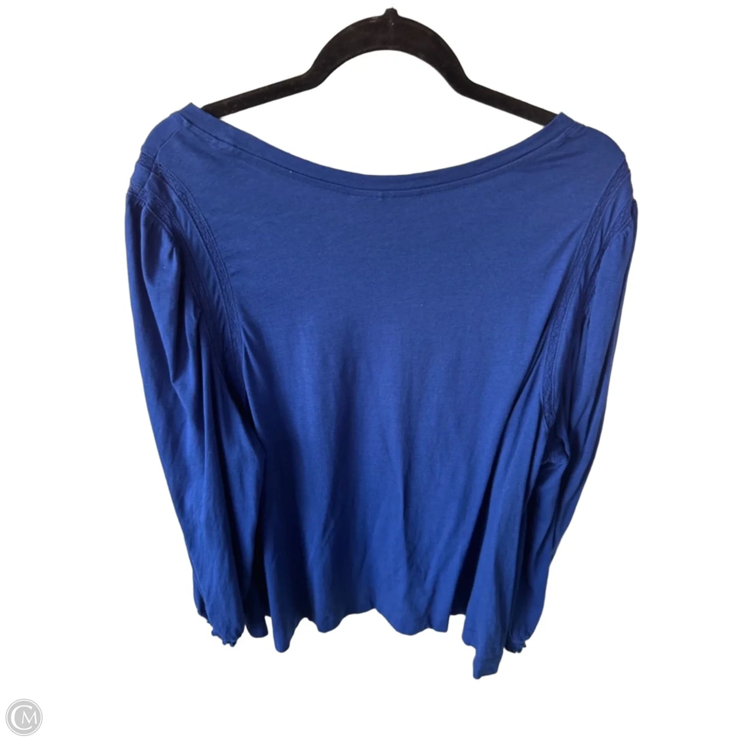 Top Long Sleeve By Lane Bryant In Blue, Size: 3x
