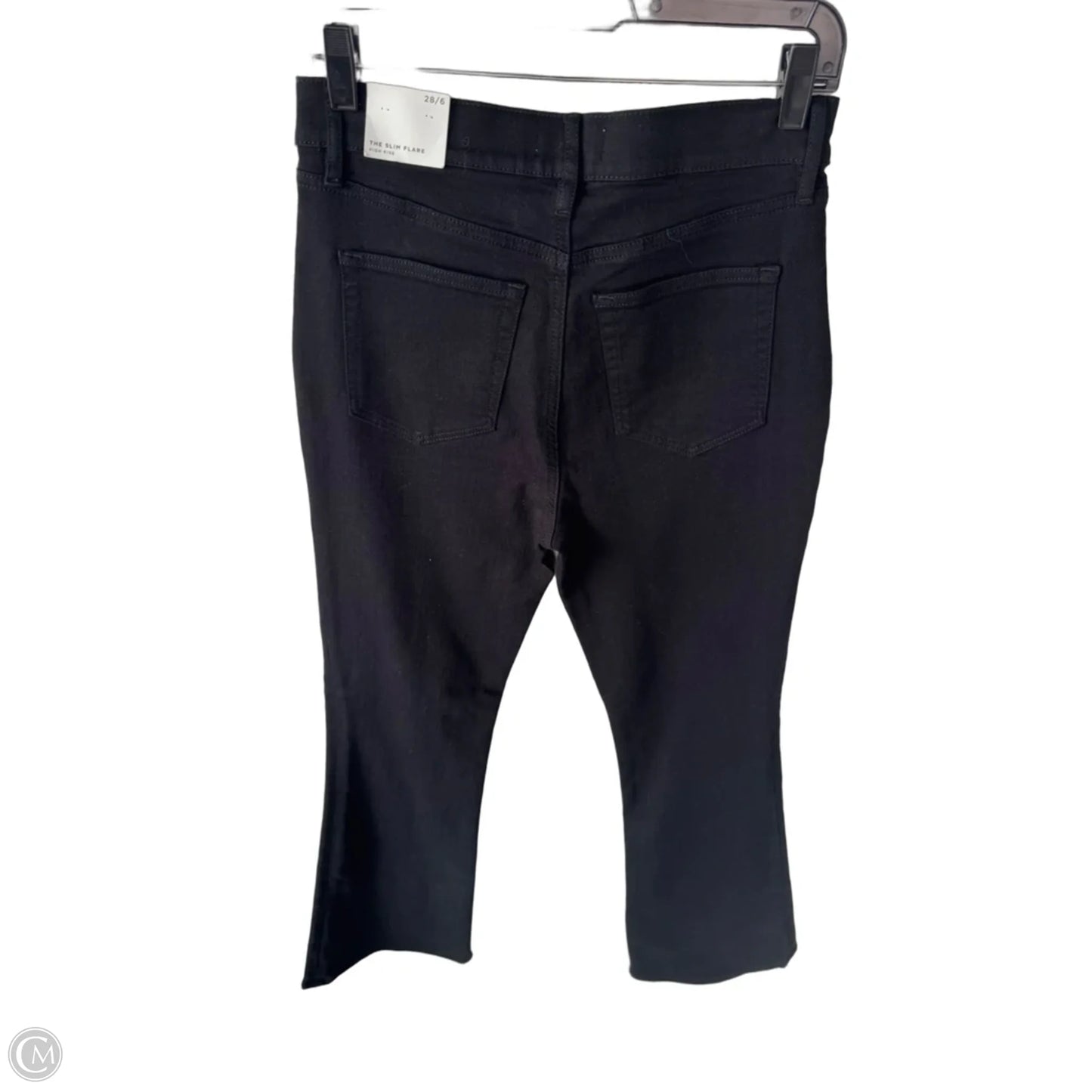 Jeans Flared By Loft In Black, Size: 6