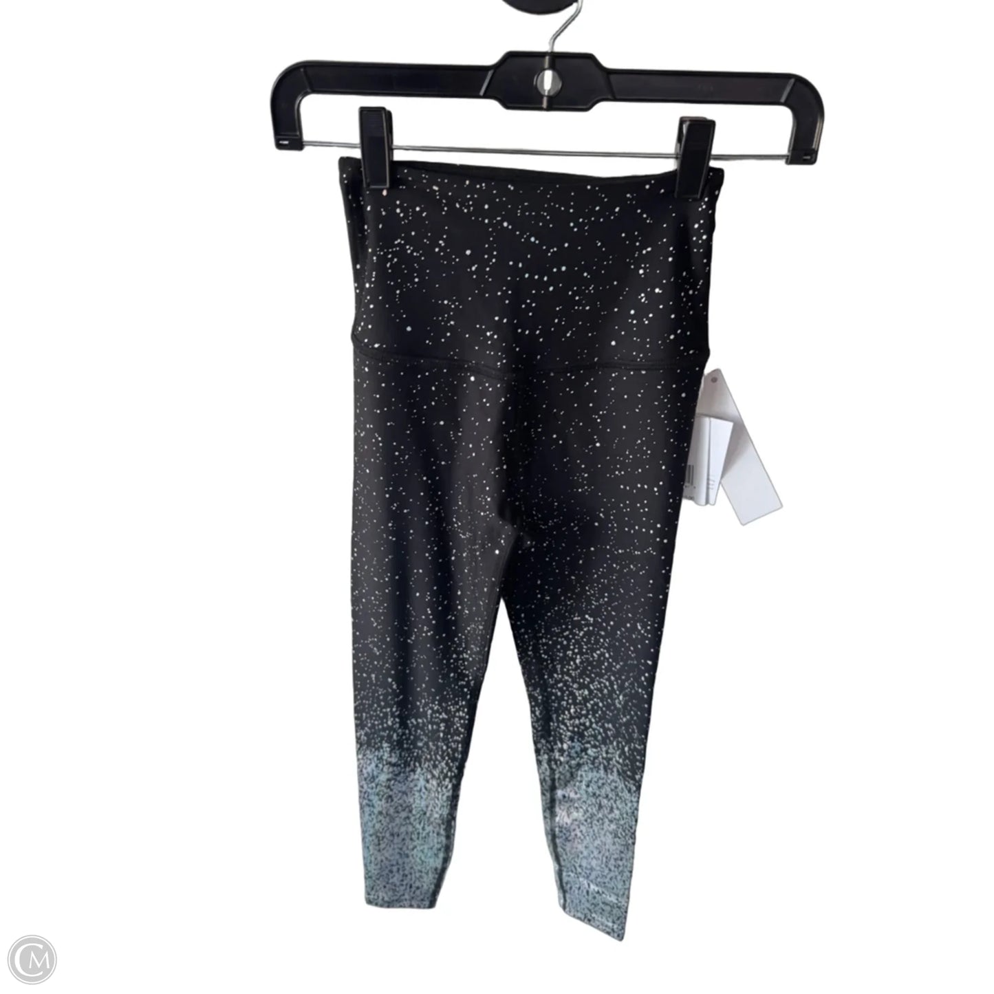Athletic Leggings By Beyond Yoga In Black & Silver, Size: Xs