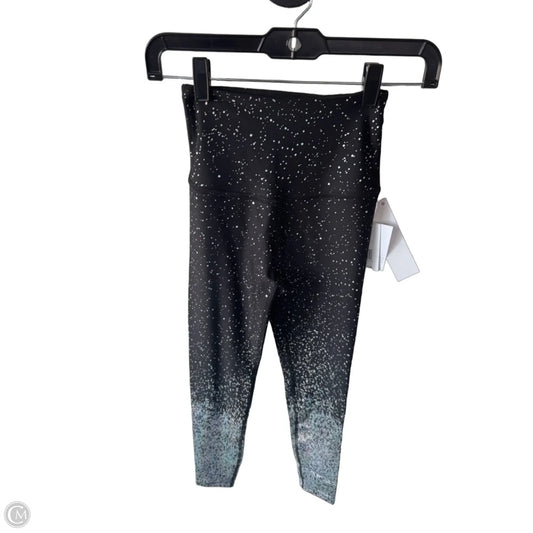 Athletic Leggings By Beyond Yoga In Black & Silver, Size: Xs