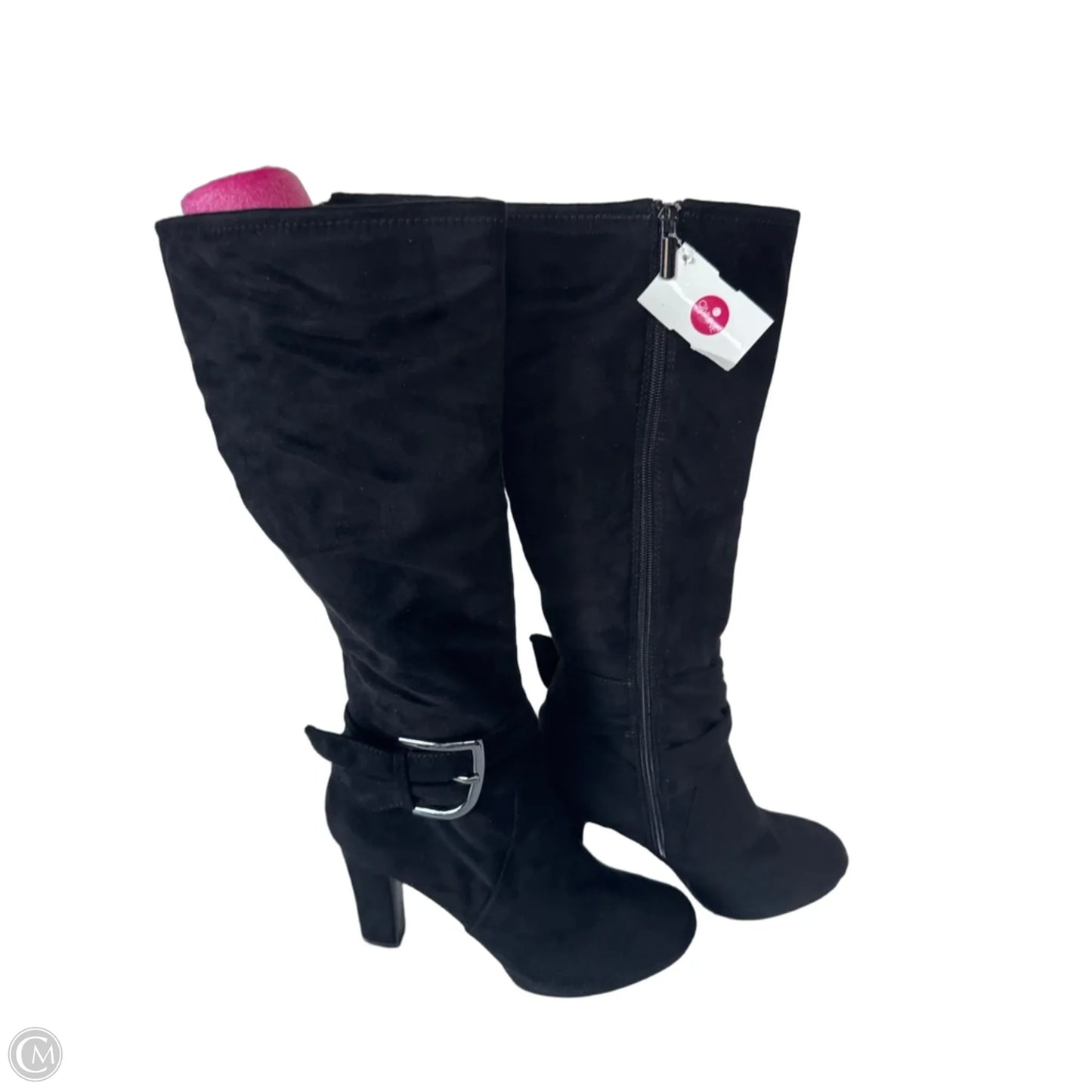 Boots Ankle Heels By Impo In Black, Size: 8.5