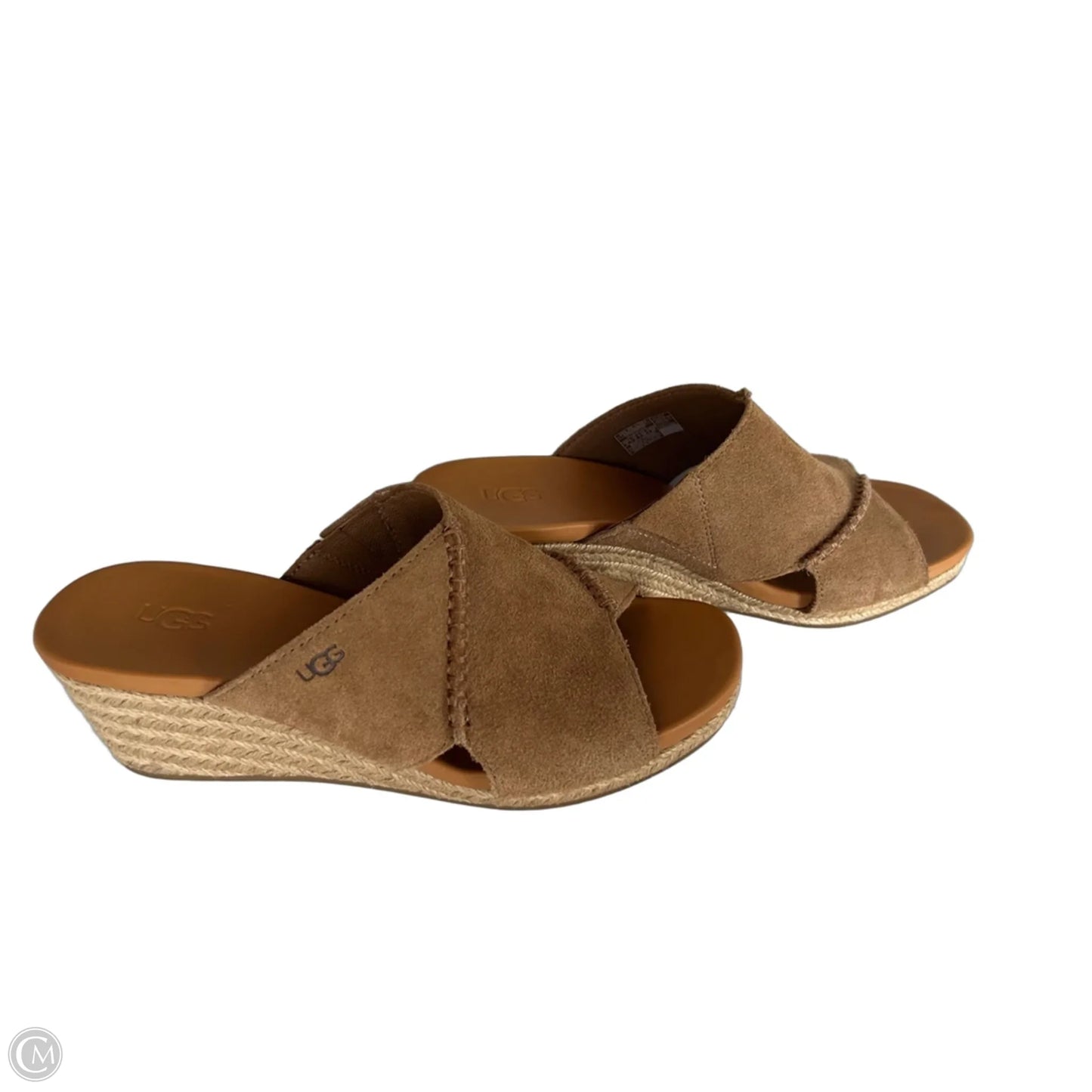 Sandals Designer By Ugg In Brown, Size: 8