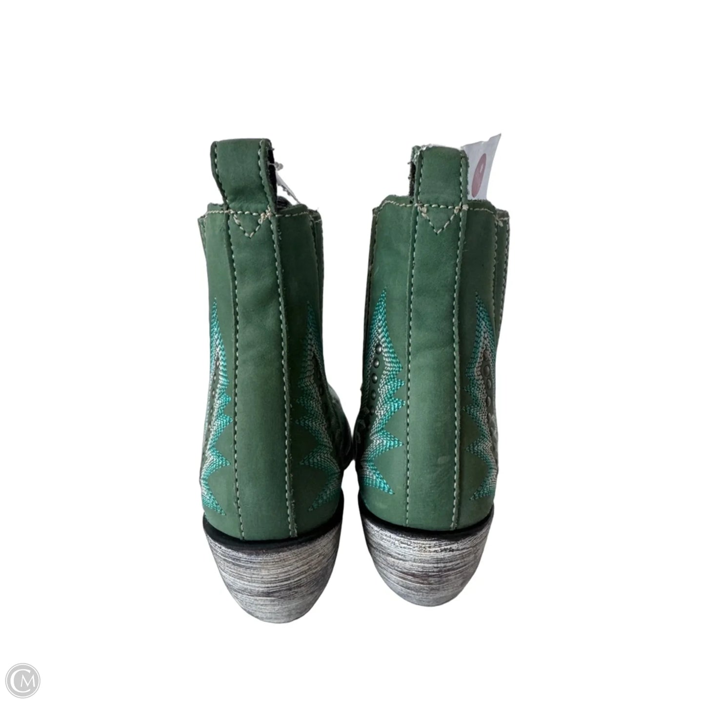Boots Western By LIBERTY BLACK In Green & White, Size: 6.5