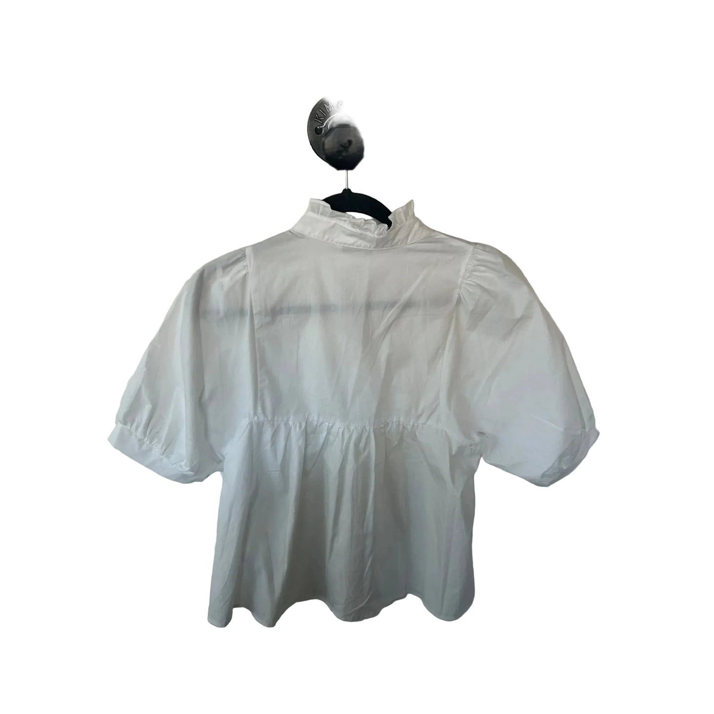 Top Short Sleeve By Cme In White, Size: M