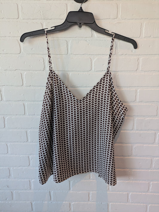 Brown & Cream Top Cami A New Day, Size Xl