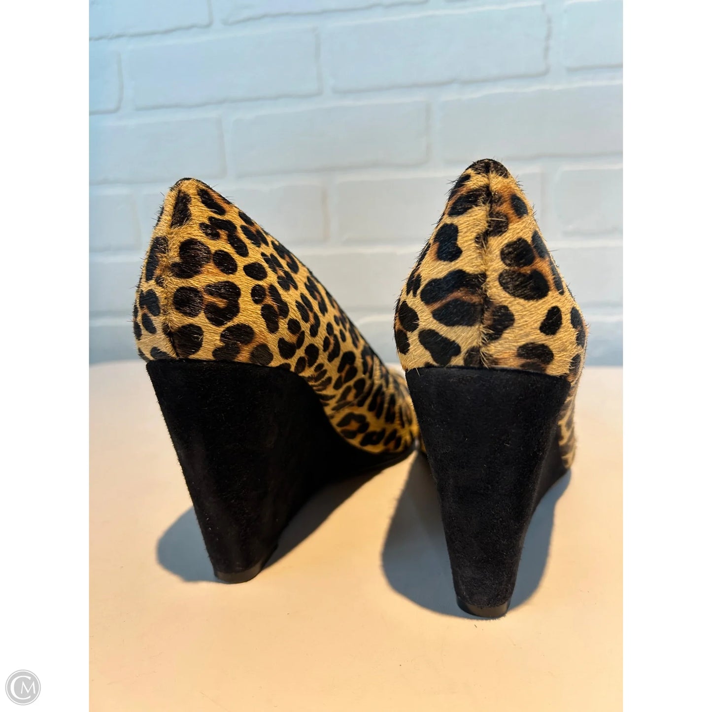 Shoes Heels Wedge By Lucky Brand In Animal Print, Size: 7.5