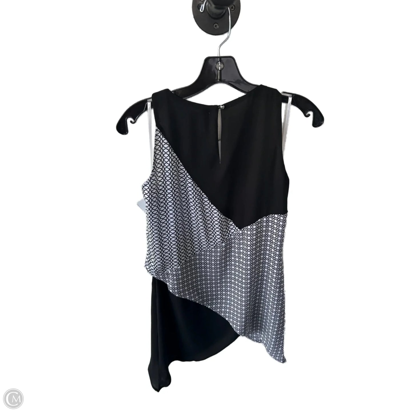 Top Sleeveless By White House Black Market In Black & White, Size: Xxs
