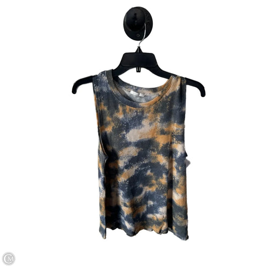 Top Sleeveless By Clothes Mentor In Blue & Yellow, Size: S