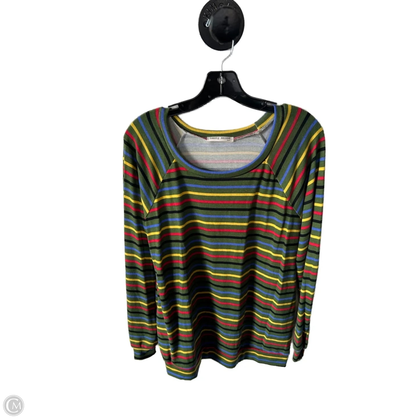 Top Long Sleeve By Clothes Mentor In Green & Yellow, Size: M