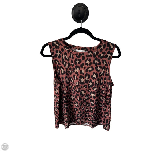 Top Sleeveless By Clothes Mentor In Animal Print, Size: S