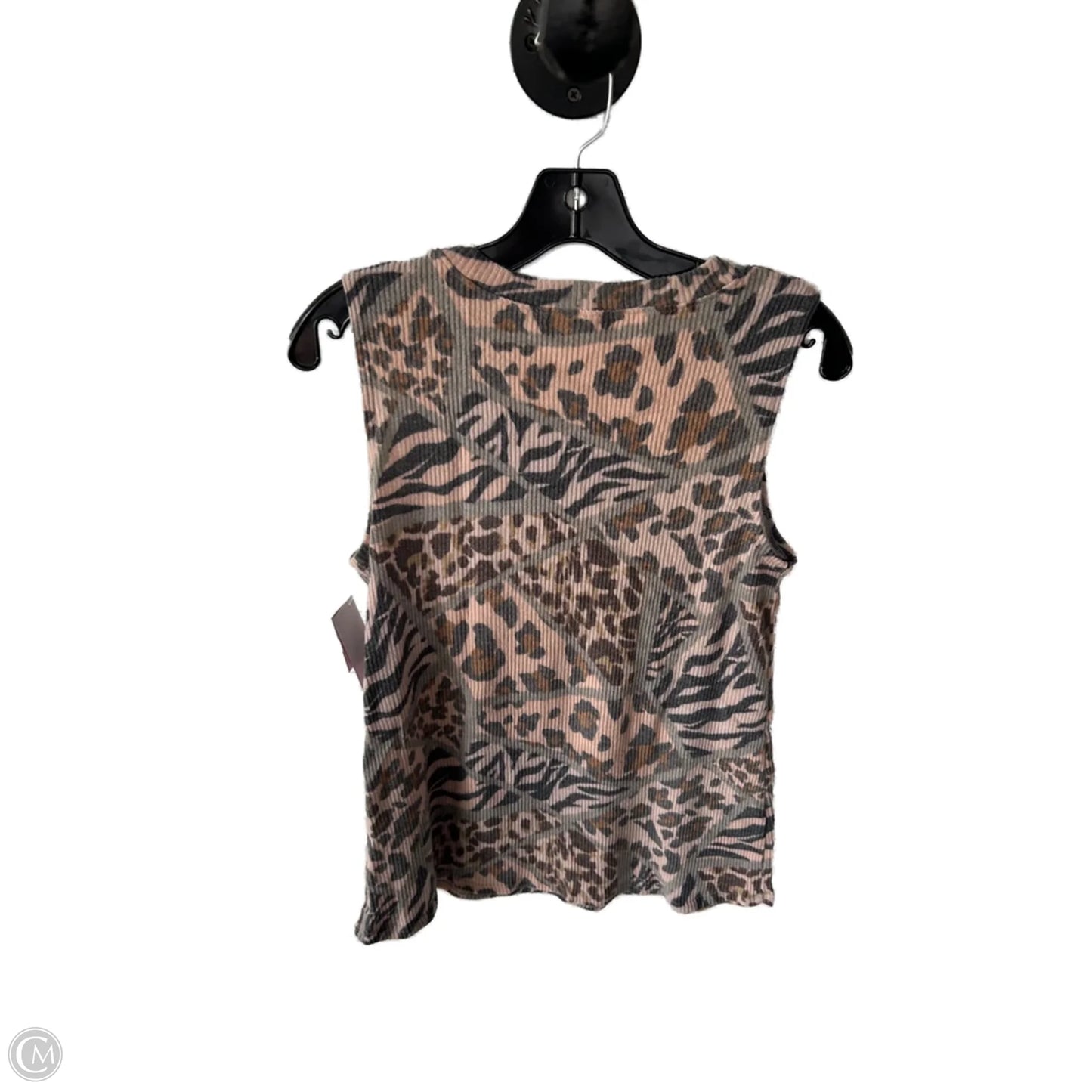 Top Sleeveless By Clothes Mentor In Grey & Pink, Size: S