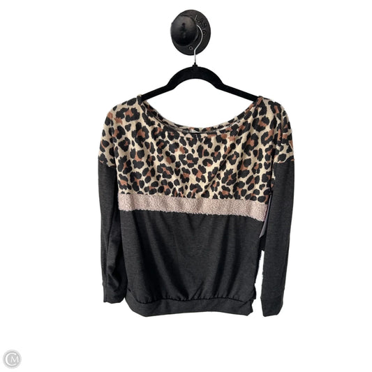 Top Long Sleeve By Clothes Mentor In Animal Print, Size: M