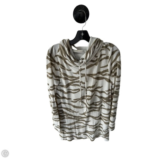 Dress Sweater By Clothes Mentor In Cream & Green, Size: L