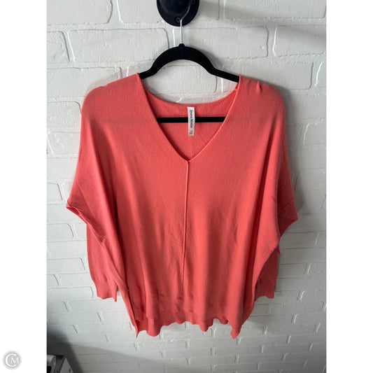Sweater By Zenana In Orange, Size: 1x