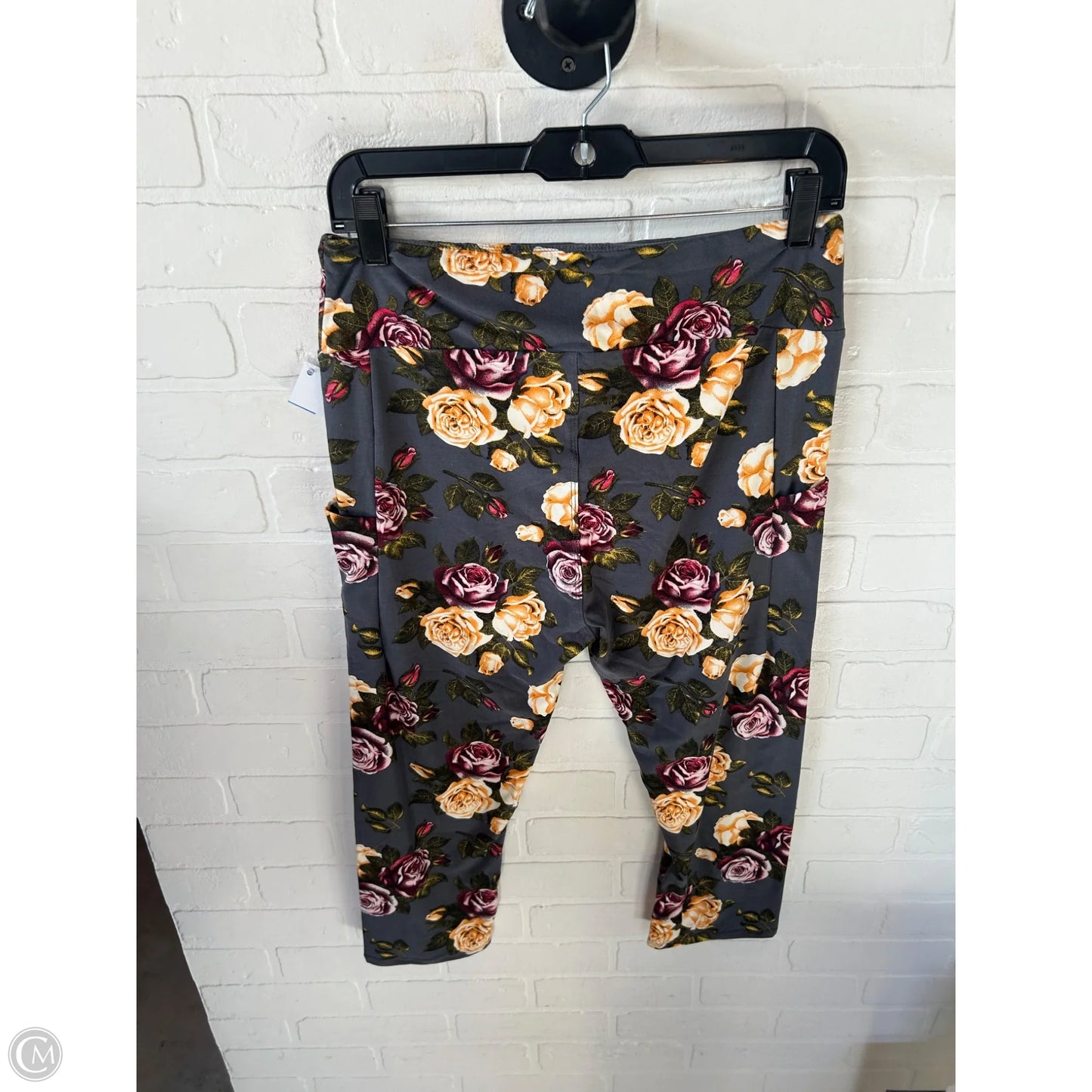 Pants Leggings By Cme In Grey, Size: 12