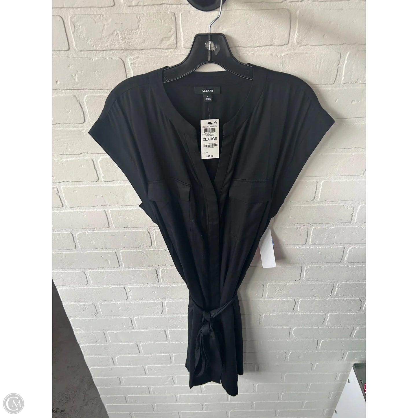 Dress Casual Short By Alfani In Black, Size: Xl