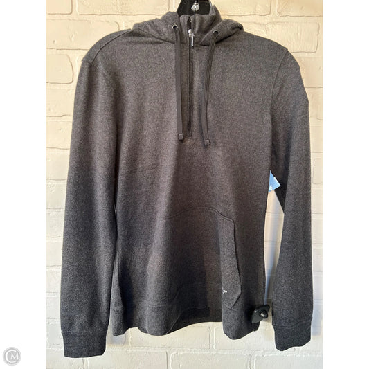 Athletic Sweatshirt Hoodie By Greg Norman In Grey, Size: S