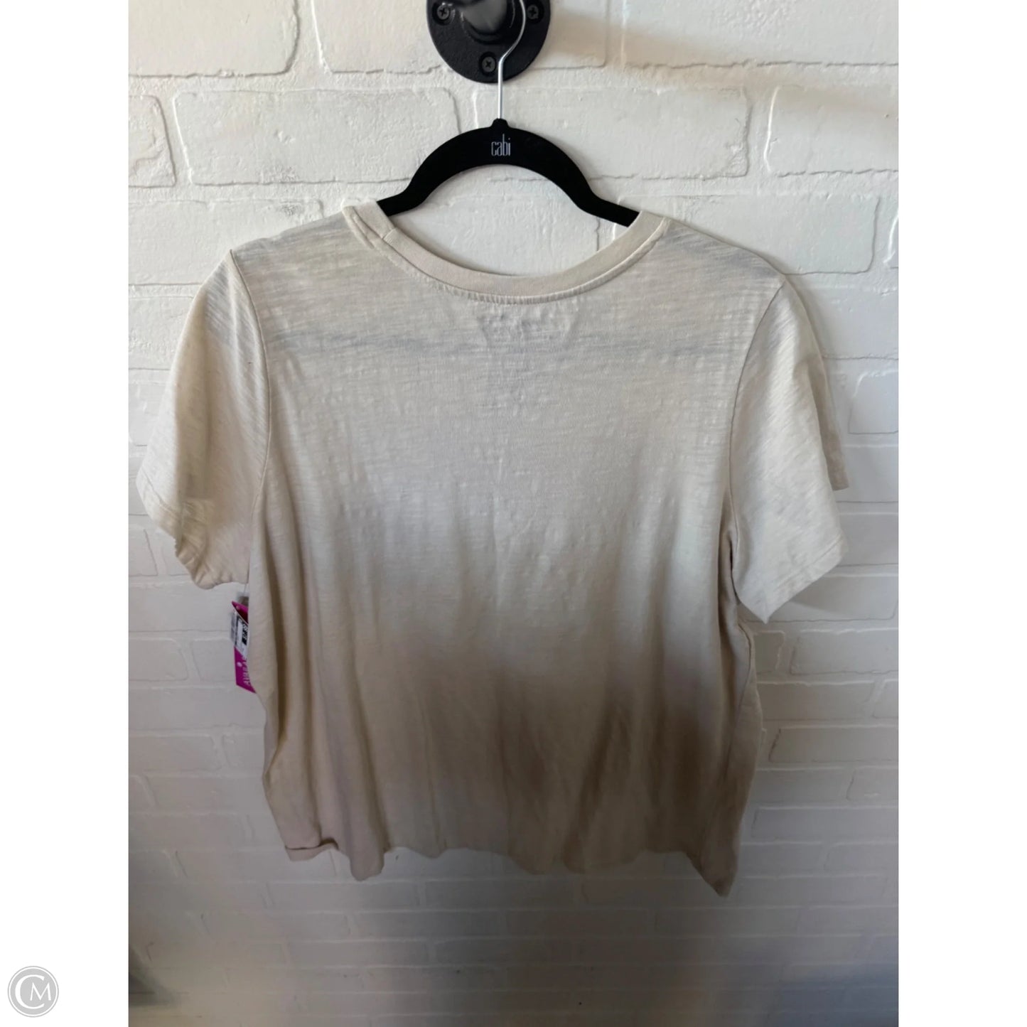Top Short Sleeve Basic By Clothes Mentor In Tan, Size: 1x