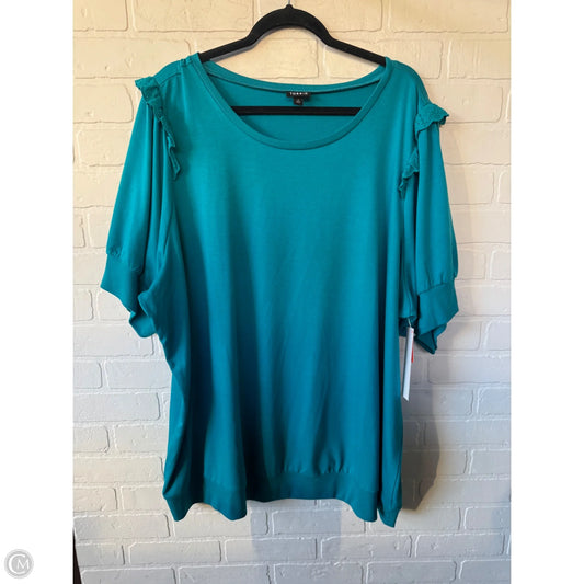 Top Short Sleeve By Torrid In Blue, Size: 4x
