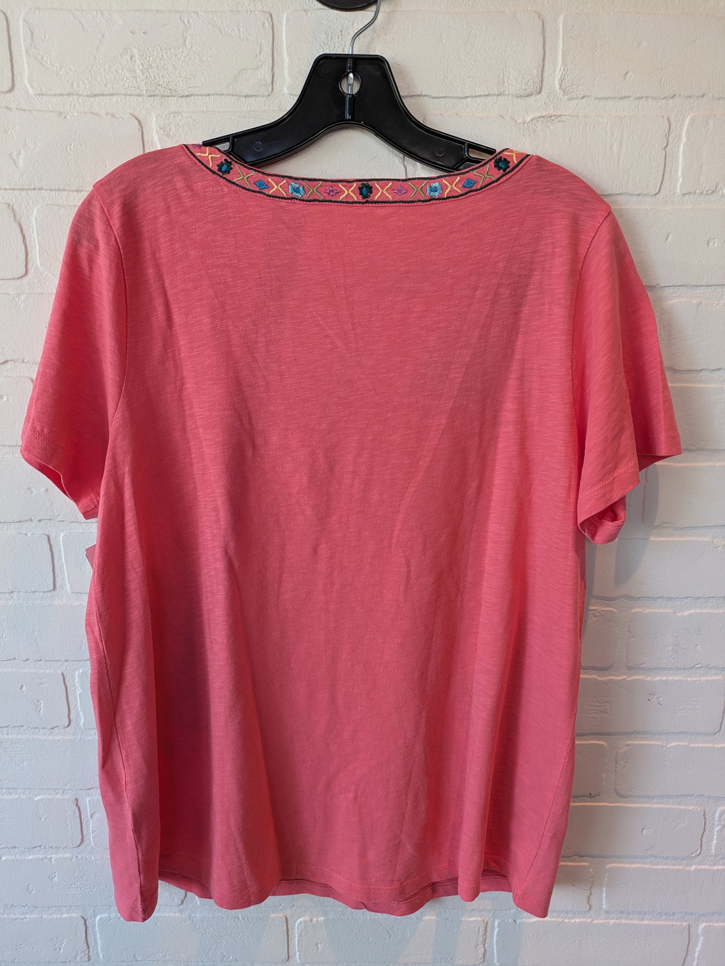 Top Short Sleeve By Soft Surroundings In Pink, Size: M