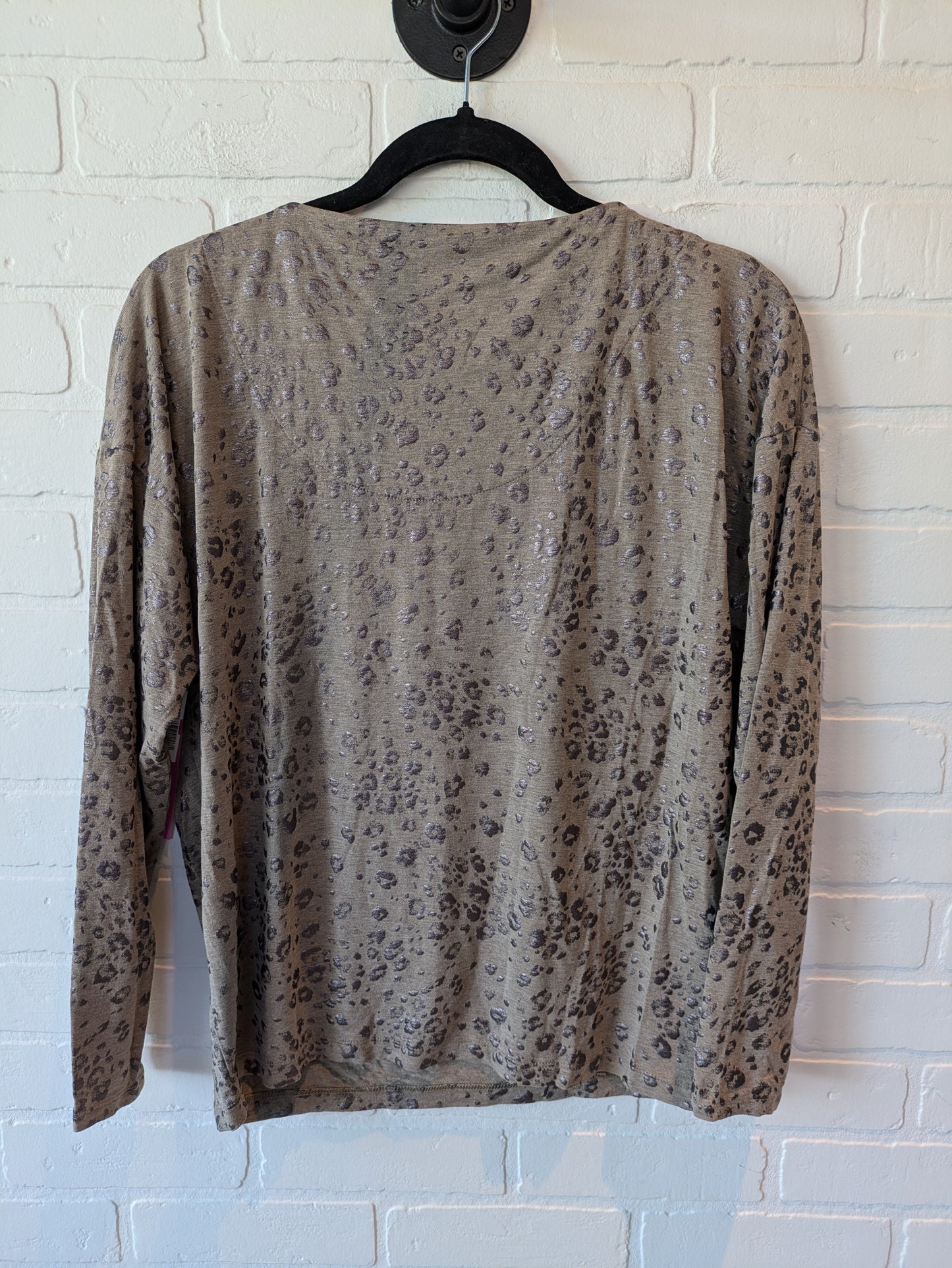 Top Long Sleeve By Chicos In Brown, Size: M