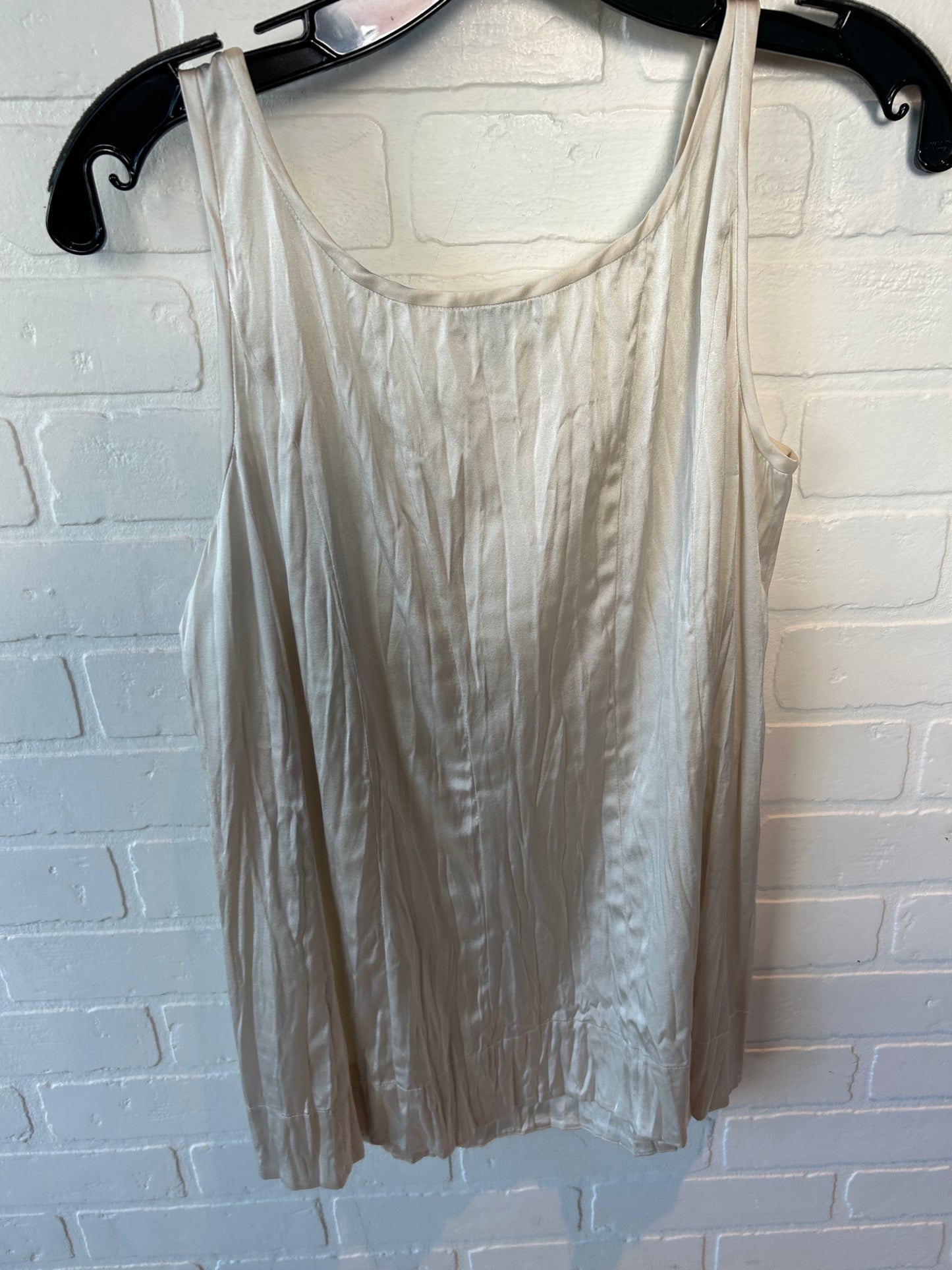 Top Sleeveless By Eileen Fisher In Ivory, Size: S