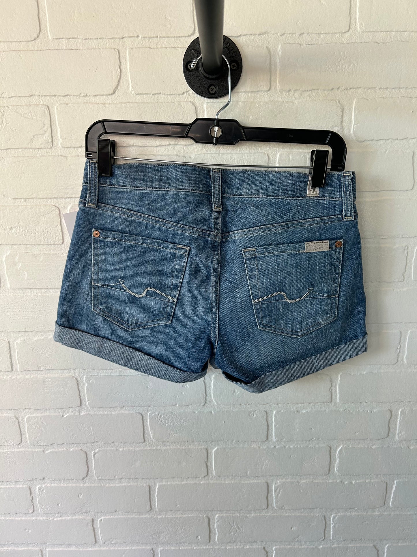 Shorts By 7 For All Mankind In Blue Denim, Size: 2