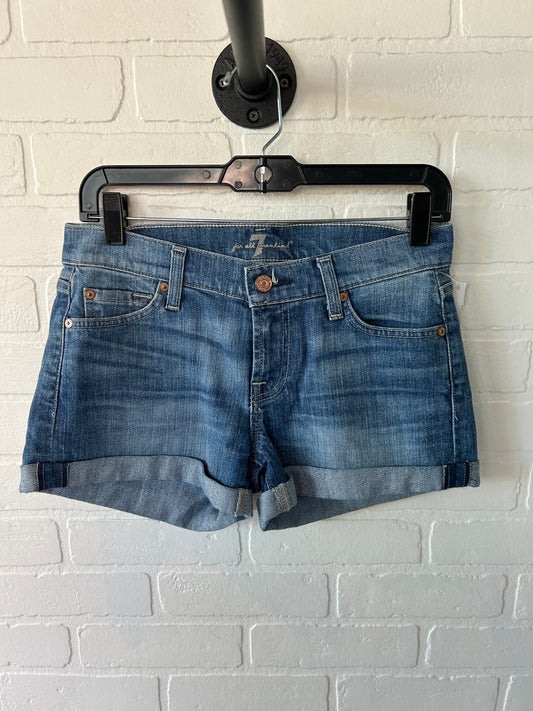 Shorts By 7 For All Mankind In Blue Denim, Size: 2