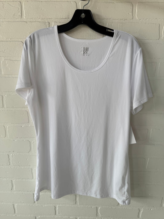 Athletic Top Short Sleeve By 32 Degrees In White, Size: Xl