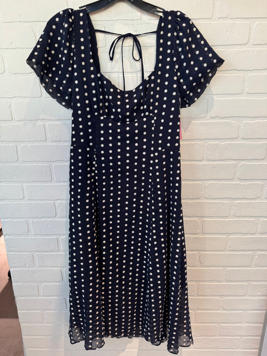 Dress Casual Midi By LPA In Navy, Size: M