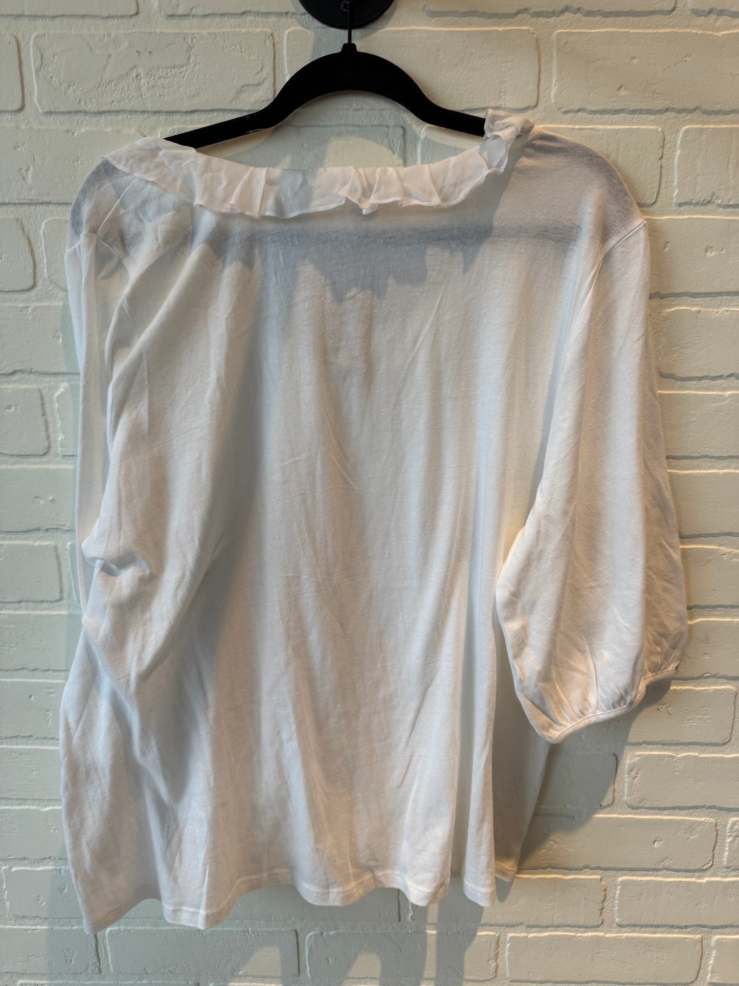 Top 3/4 Sleeve By Sundance In Cream, Size: Xl