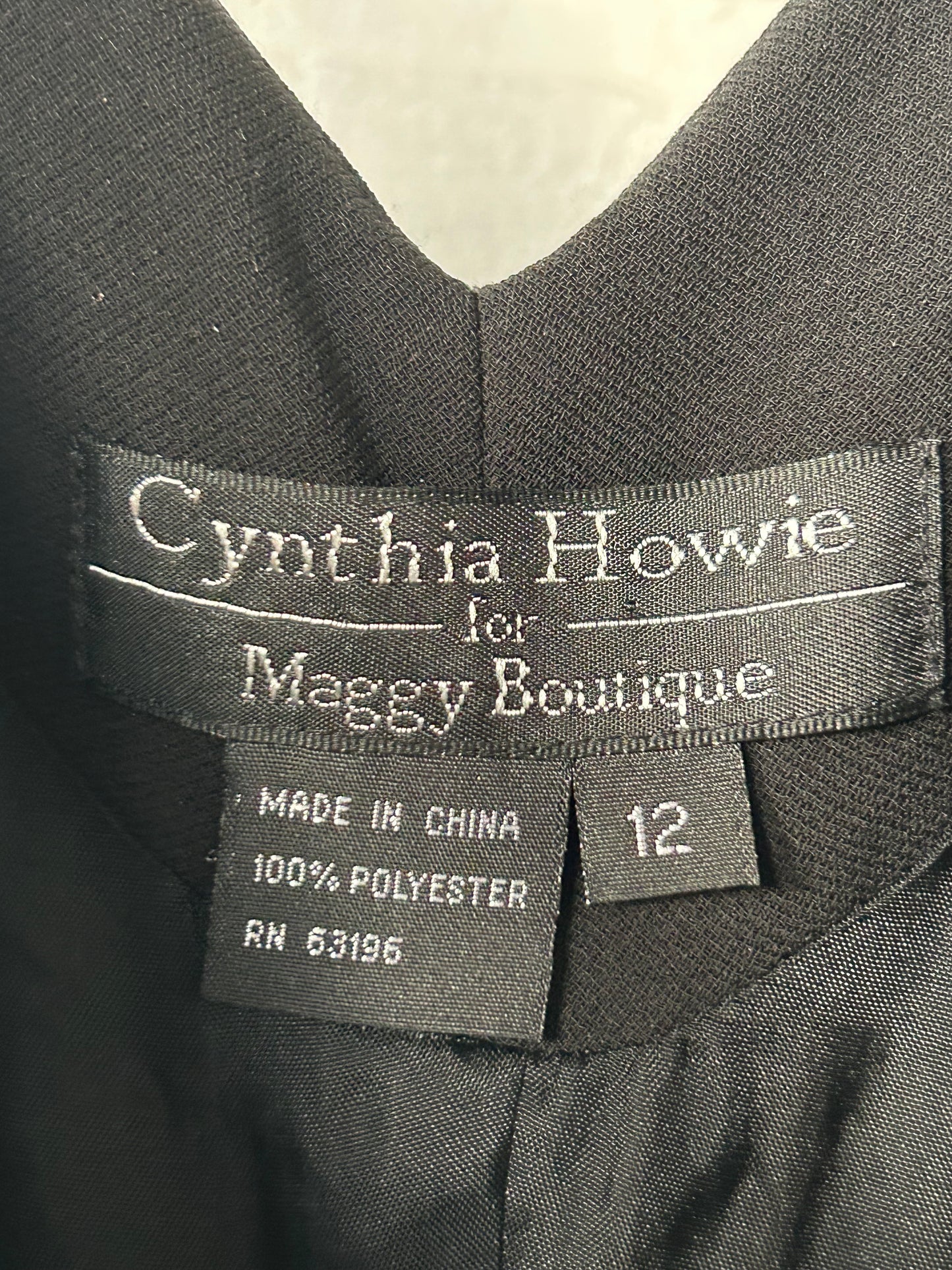 Dress Party Long By CYTHIA HOWIE In Black, Size: L