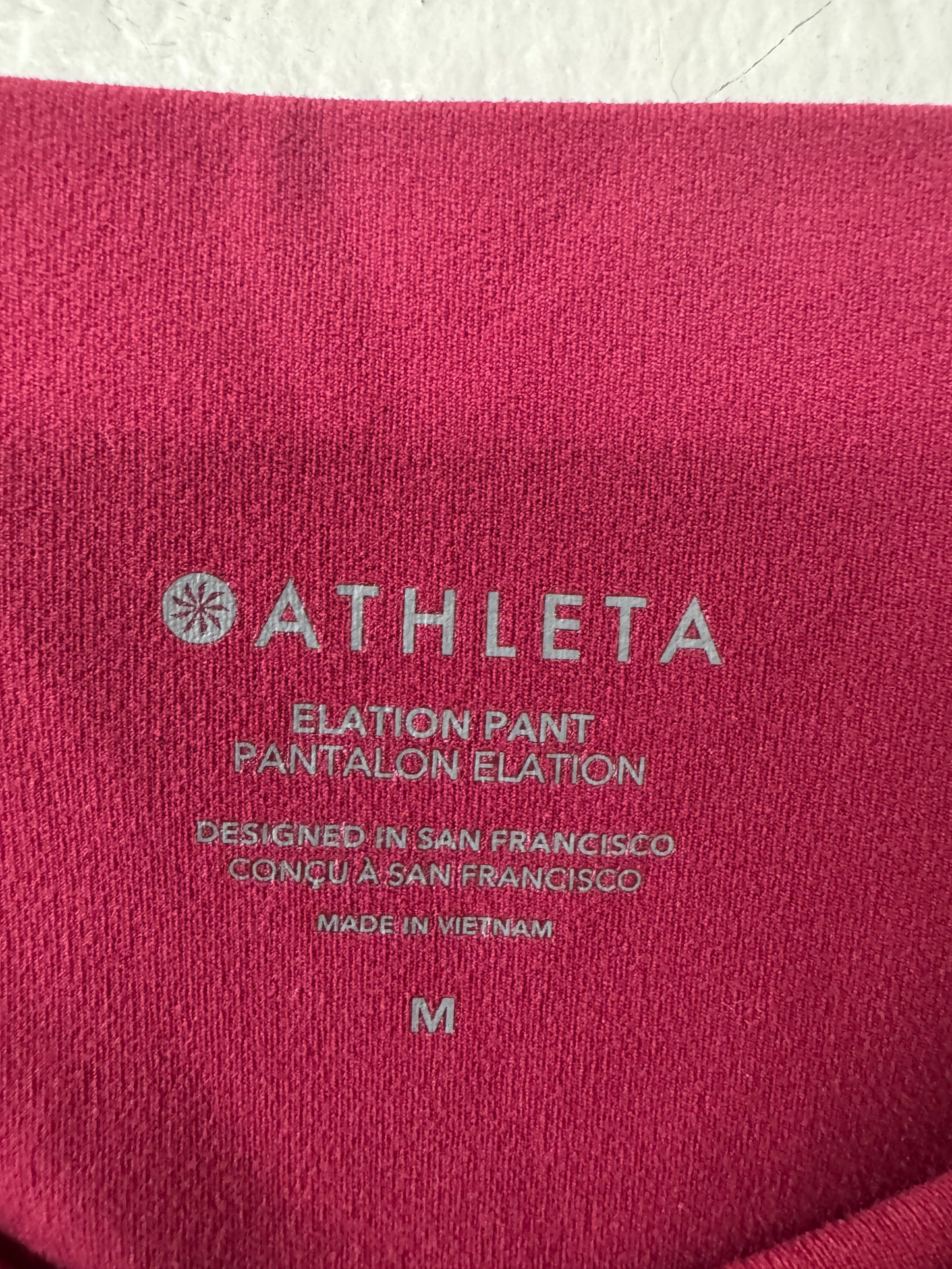 Athletic Pants By Athleta In Red, Size: 10