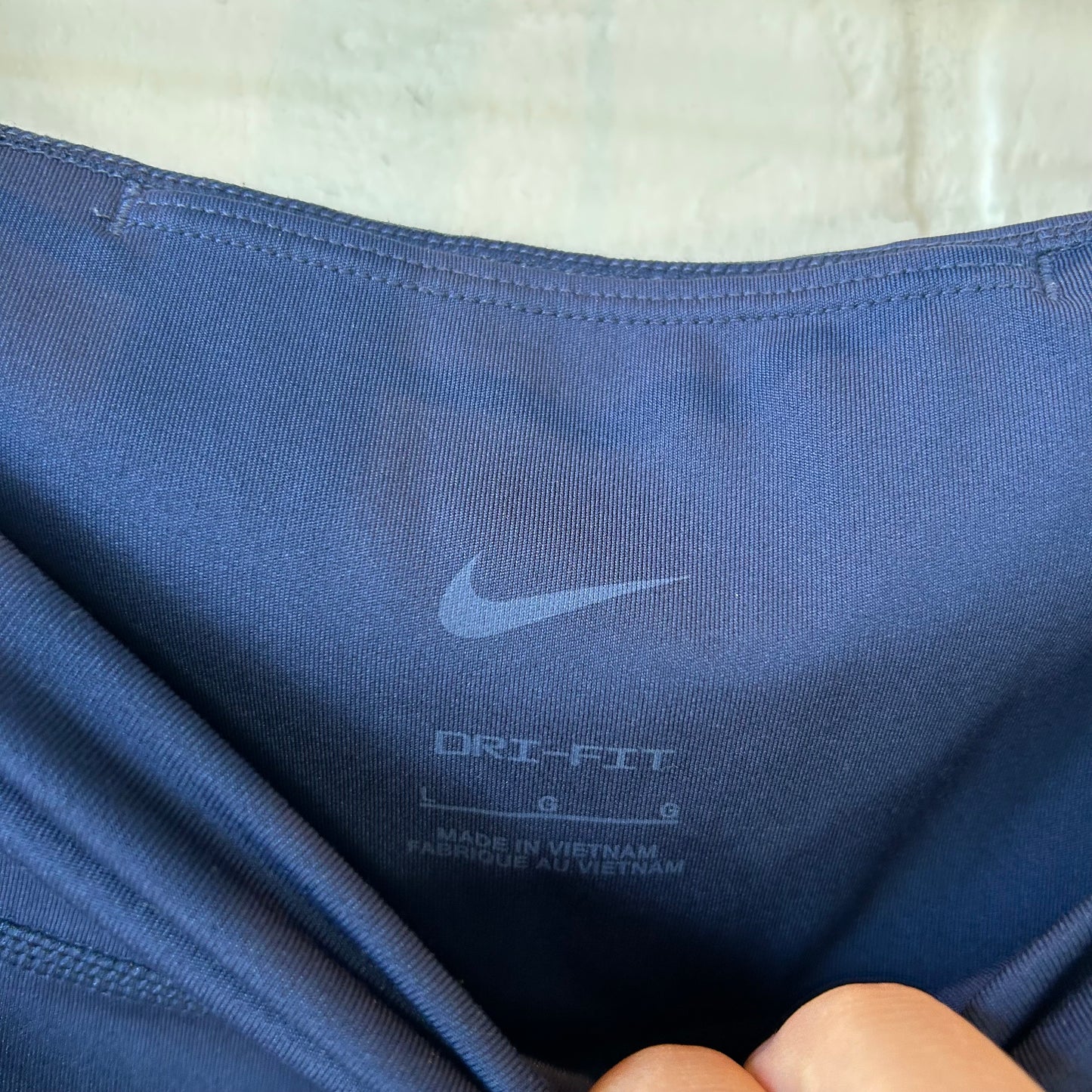 Athletic Leggings By Nike In Navy, Size: 12