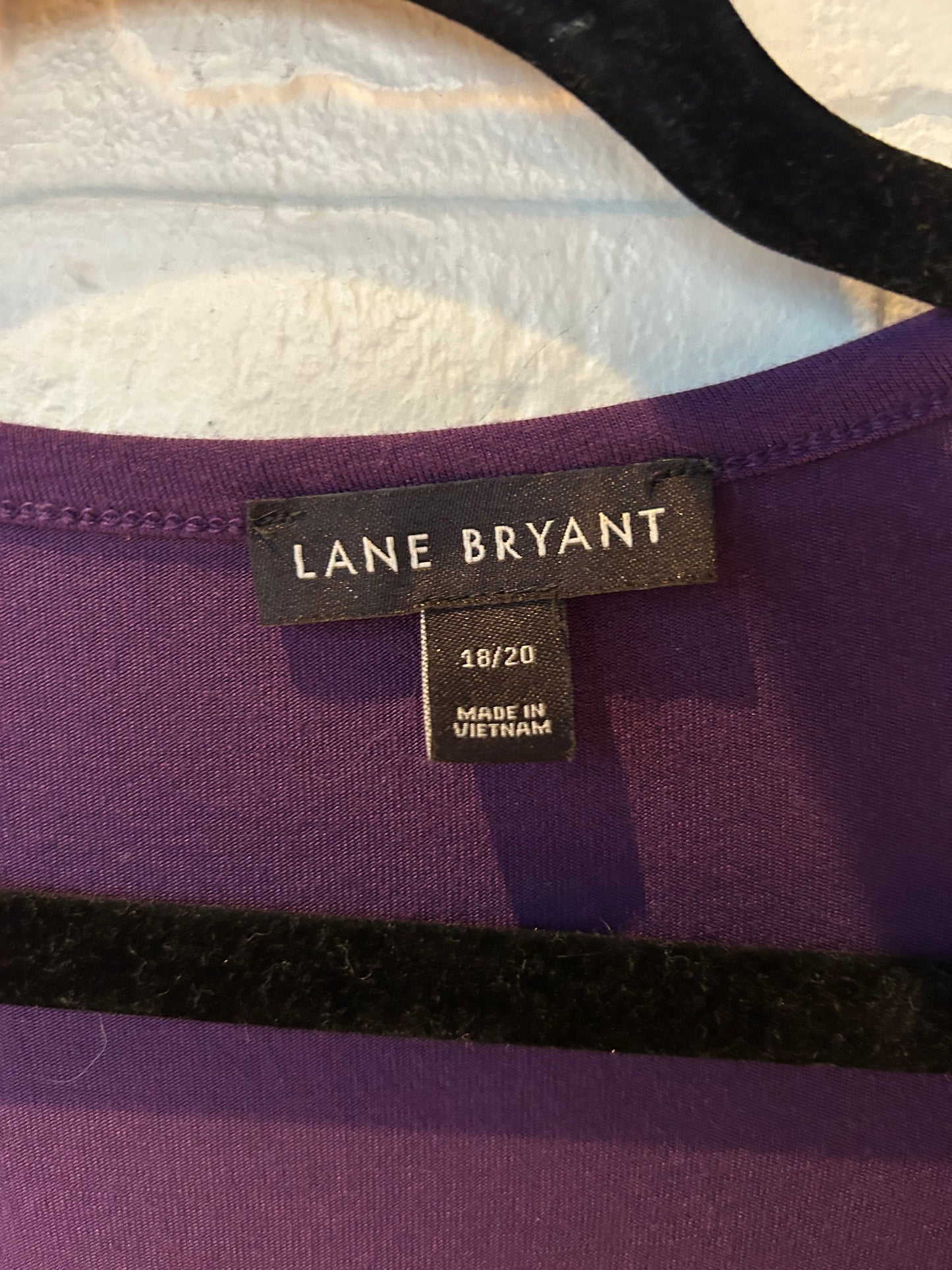 Tunic 3/4 Sleeve By Lane Bryant In Purple, Size: 1x